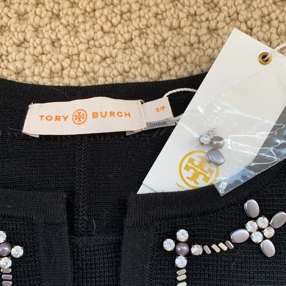 ✨NWT Tory Burch 100% wool sweater embellished
